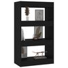 vidaXL Libreria/Divisorio Nero 60x30x103 cm in Truciolato