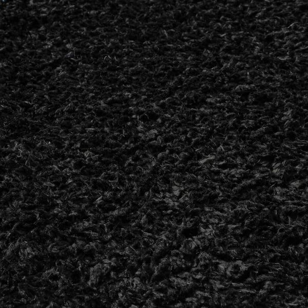 vidaXL Tappeto Shaggy a Pelo Lungo Nero 120x170 cm 50 mm
