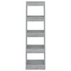 vidaXL Libreria/Divisorio Grigio Sonoma 40x30x135 cm