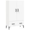 vidaXL Credenza Bianca 69,5x31x115 cm in Legno Multistrato