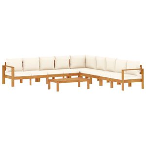 vidaXL Set Divano da Giardino 6 pz con Cuscini in Massello di Acacia