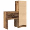 vidaXL Scrivania con cassetto 2 pcs Legno vecchio