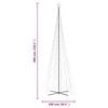 vidaXL Albero di Natale a Cono Bianco Freddo 3000 LED 230x800 cm