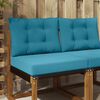 vidaXL Cuscino per divano da esterno 2 pcs Blu Reale Poliestere