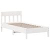 vidaXL Letto senza Materasso Bianco 90x190 cm in Legno Massello Pino