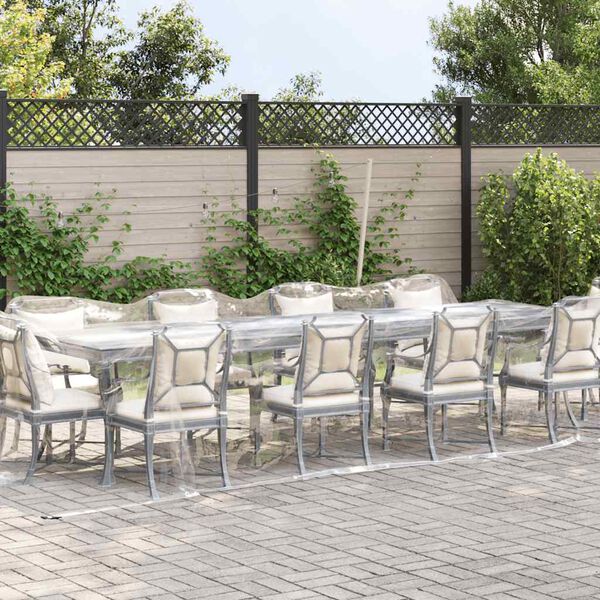 vidaXL Telone Trasparente con Occhielli 3x10 m in PVC