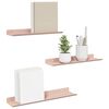 vidaXL Mensola sospesa 3 pcs Rosa 40 x 9 x 2,5 cm Acciaio