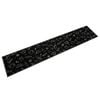 vidaXL Tappeto da Cucina Lavabile Nero Mattutino 60x300 cm in Velluto