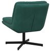 vidaXL Poltrona Relax con Base Girevole Verde Scuro 63 x 75 x 76 cm