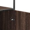 vidaXL Credenza Rovere Marrone 35,5x35x139cm Legno Multistrato Metallo
