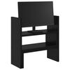 vidaXL Supporto per Monitor da Scrivania Rovere Nero 40 x 17 x 41 cm