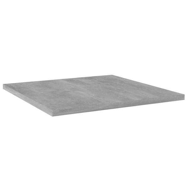 vidaXL Ripiani per Libreria 4pz Grigio Cemento 40x40x1,5cm Multistrato