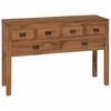 vidaXL Credenza Naturale 110 x 35 x 75,5 cm Legno di teak solido