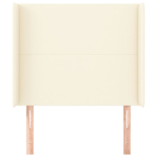 vidaXL Testiera ad Orecchio Crema 103x16x118/128 cm in Similpelle