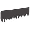 vidaXL Bordura per Prato 10 pz 103 x 30 cm Acciaio Nero