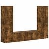 vidaXL Set mobile TV 6 pz Rovere Fumo Legno ingegnerizzato