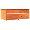 vidaXL Dormeuse senza Materasso Marrone Cera 80x200 cm Legno di Pino
