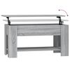vidaXL Tavolino da Salotto Grigio Sonoma 101x49x52cm Legno Multistrato