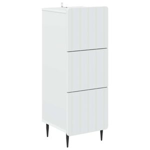 vidaXL Mobile con Cassetti Bianco 33 x 34,5 x 92 cm