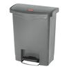 Rubbermaid Contenitore a Pedale Slim Jim 30 L Grigio
