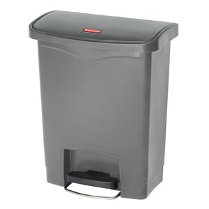 Rubbermaid Contenitore a Pedale Slim Jim 30 L Grigio