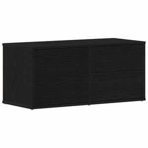 vidaXL Mobile TV Rovere Nero 80 x 34 x 36 cm Legno multistrato