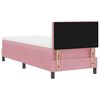 vidaXL Letto a molle con materasso Rosa 80 x 200 cm Velluto