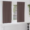 vidaXL Tende Blackout con Anelli 2 pcs Marrone Scuro 175 x 140 cm
