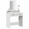 vidaXL Tavolo da Trucco Bianco 79 x 41 x 140 cm Legno multistrato