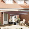 vidaXL Tenda Sole Retrattile Manuale 400x300 cm Marrone