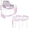 vidaXL Set da Pranzo da Giardino 5 pz con Cuscini Polyrattan Vetro