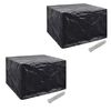 vidaXL Coperture Arredi Giardino 2pz Polyrattan 8 Occhielli 113x113cm