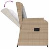 vidaXL Set Divani da Giardino 5 pz con Cuscini in Polyrattan Beige