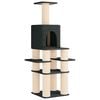 vidaXL Albero per gatti con pali per graffiare in sisal Grigio Scuro