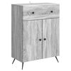vidaXL Credenza Grigio Sonoma 66 x 34,5 x 90 cm Legno ingegnerizzato