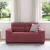 vidaXL Divano a 2 Posti Rosso Vino 160x81x84 cm in Tessuto