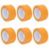 vidaXL Nastri Adesivi per Pittori 6 pz Giallo 50mm x 50m Carta