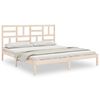 vidaXL Giroletto senza Materasso in Legno Massello 200x200 cm