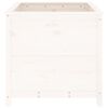 vidaXL Fioriera da Giardino Bianca 82,5x82,5x78cm Legno Massello Pino