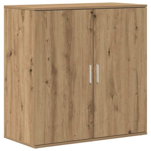 vidaXL Credenza Rovere artigianale 79 x 38 x 80 cm Legno multistrato