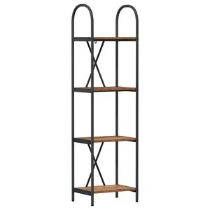 vidaXL Libreria 4 livelli 40 x 30 x 146 cm Legno ingegnerizzato