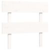 vidaXL Giroletto con Testiera Bianco 100x200 cm in Legno Massello