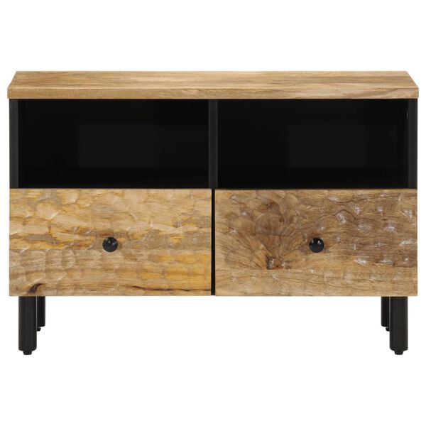 vidaXL Mobile Porta TV 70x33x46 cm in Legno Massello di Mango