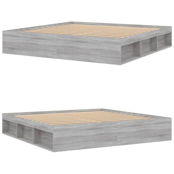 vidaXL Giroletto Grigio Sonoma 200x200 cm