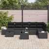 vidaXL Set di divani con cuscino 8 pcs polyrattan