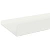 vidaXL Mensola sospesa 2 pcs Bianco 100 x 9 x 2,5 cm Acciaio
