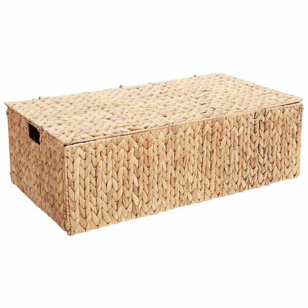 vidaXL Scatola di Stoccaggio Naturale 75 x 42 x 23 cm Giacinto d'acqua