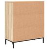 vidaXL Credenza Rovere Sonoma 69,5 x 33 x 82 cm Legno multistrato