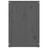 vidaXL Contenitore per Bucato Grigio 88,5x44x66 cm Legno Massello Pino