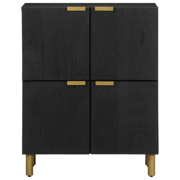 vidaXL Credenza Nera 60x33x75 cm in Legno Multistrato